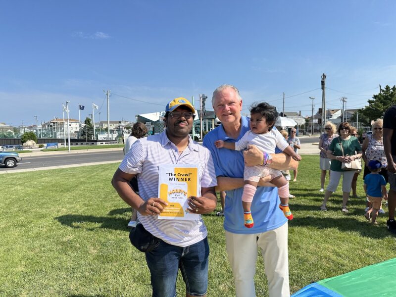 Tiny racers take big wins at Wildwoods baby crawl and waddle