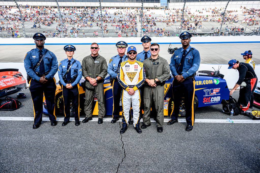 New Jersey State Police show support for Ryan Truex at Dover Motor Speedway