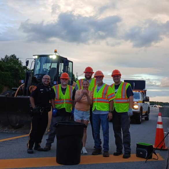 Suffolk police rescue seven ducklings from storm drain on long island expressway - photo licensed by shore news network.