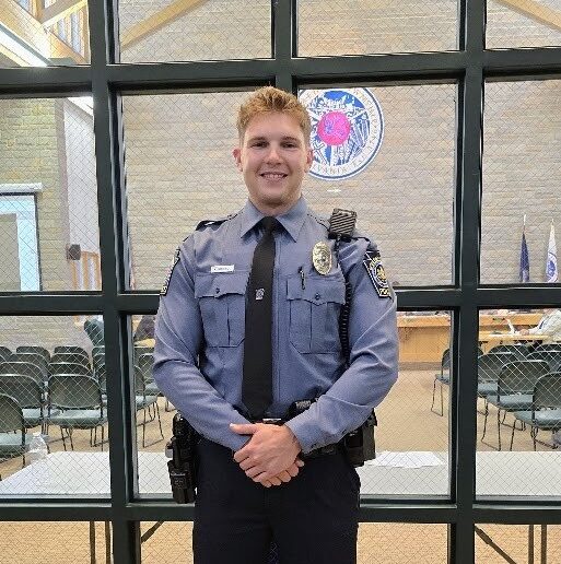 Bethlehem township welcomes new police officer nathan mikulski - photo licensed by shore news network.