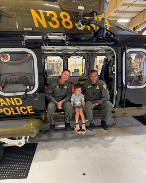 Young Maryland girl reunites with troopers who helped save her life