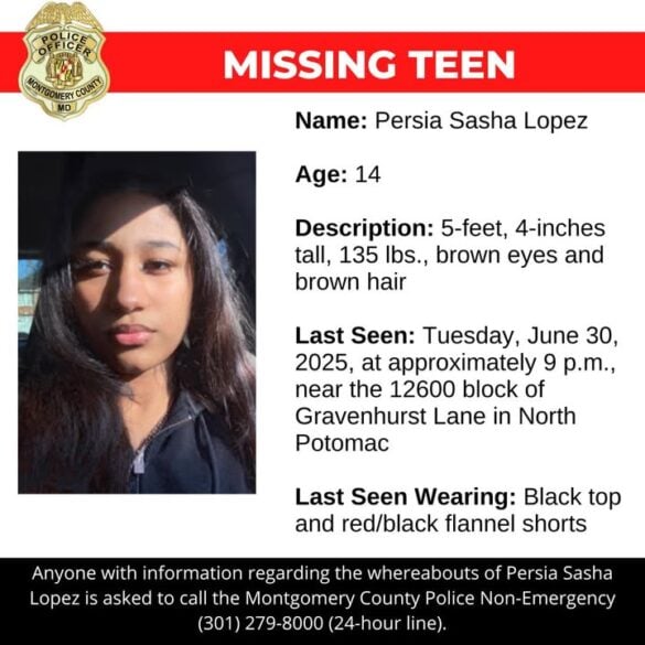 North potomac girl, 14, missing after night disappearance - photo licensed by shore news network.