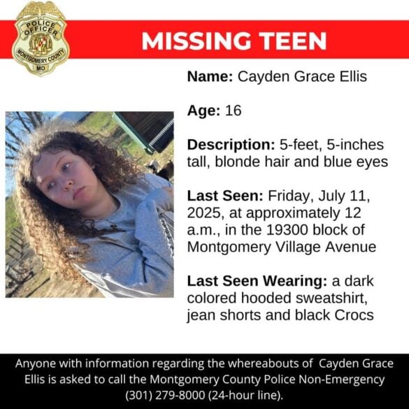 Teen girl missing after late-night disappearance in montgomery - photo licensed by shore news network.