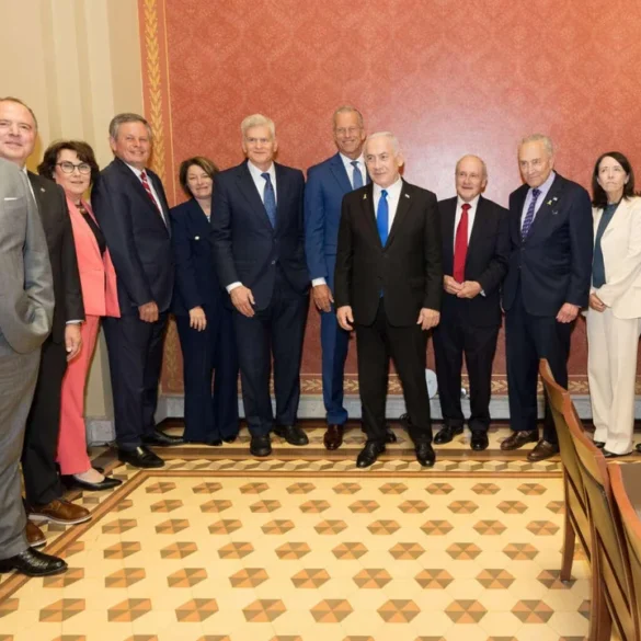Cory booker meets with gaza's wanted war criminal, benjamim netanyahu - photo licensed by shore news network.