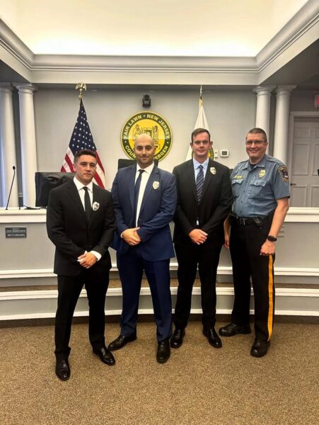 Welcome Aboard! Three new Fair Lawn police recruits sworn in, begin training at Bergen academy