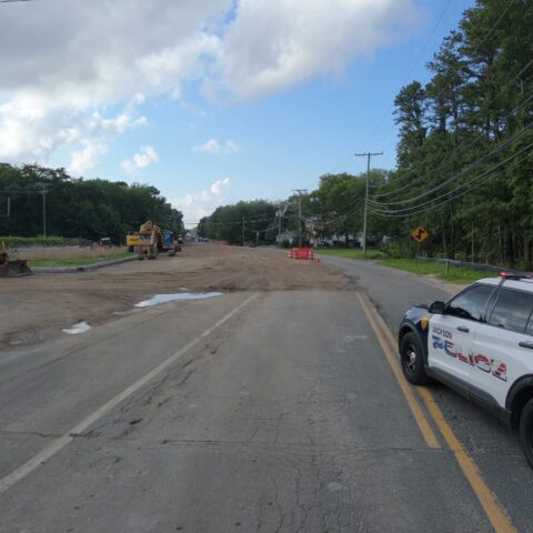 Jackson police issue warning to drivers: don't pass closed road barriers on cedar swamp road - photo licensed by shore news network.