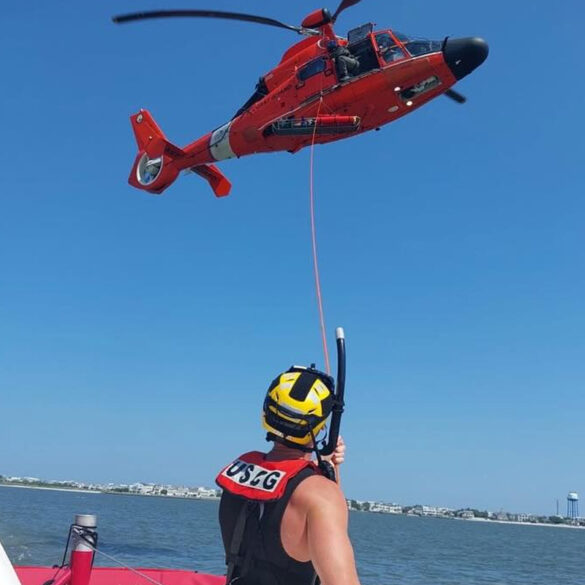 Two injured after boat runs aground on long beach island - photo licensed by shore news network.