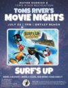 Toms river hosts movie night on ortley beach with ‘surf’s up’ screening