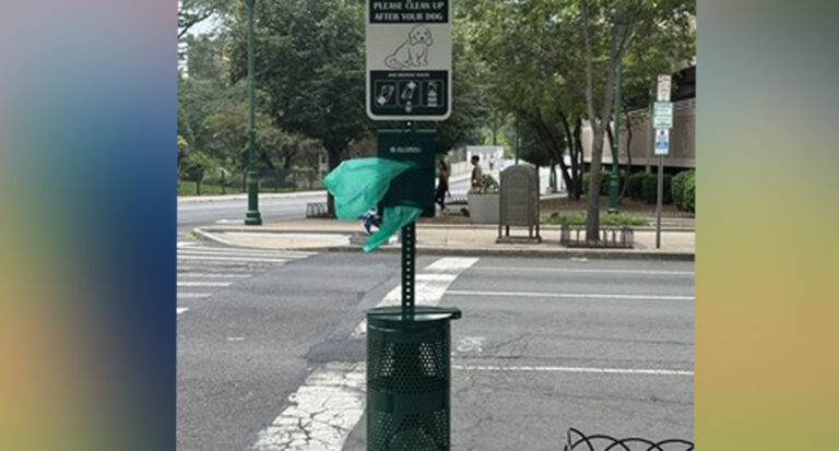 Pet waste stations installed in downtown new rochelle following complaint uptick - photo licensed by shore news network.