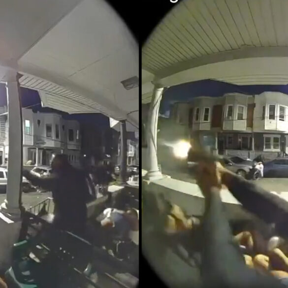 Philadelphia gunfight, mass shooting captured on doorbell camera - photo licensed by shore news network.