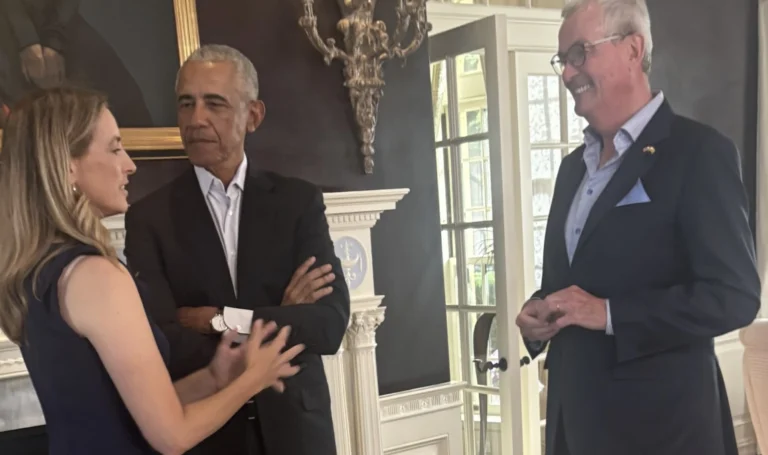 Barack obama visits phil murphy's riverfront mansion to raise millions for mikie sherrill - photo licensed by shore news network.