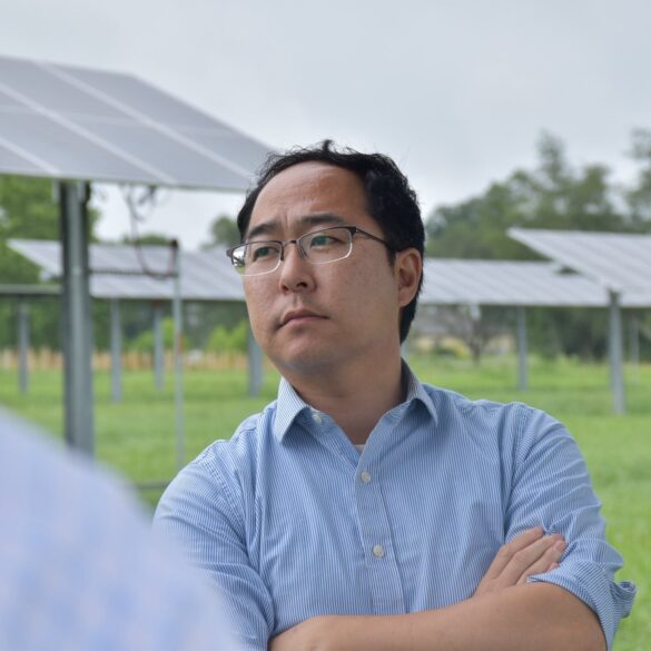 Andy kim blasts republican-backed bill during solar site visit in pittstown - photo licensed by shore news network.