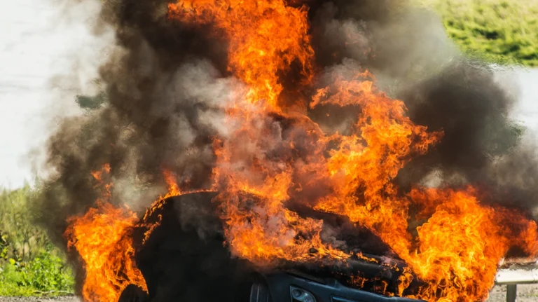 Crash and vehicle fire snarl nj morning commute with major delays across highways - photo licensed by shore news network.