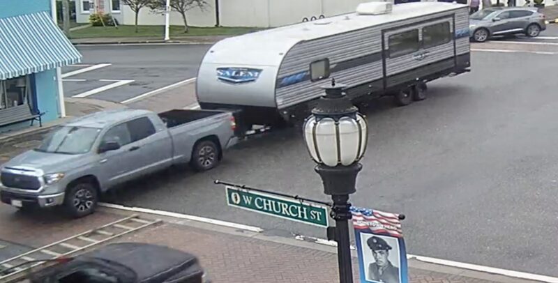 Pickup with camper wanted after hit-and-run crash on Virginia’s Norris Bridge