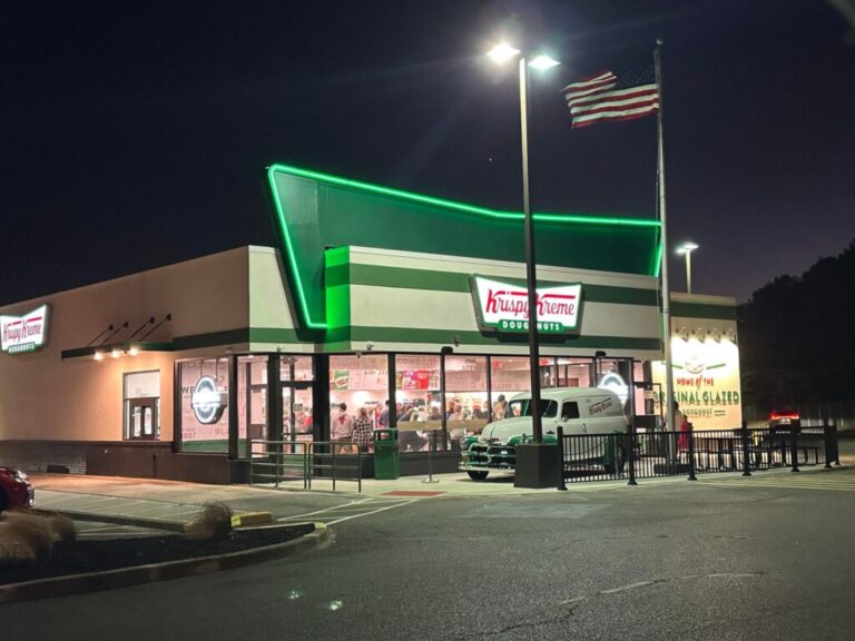 Pumpkin spice season arrives early at krispy kreme in brick township - photo licensed by shore news network.