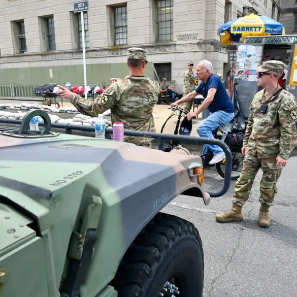 National guard mobilized to combat crime in washington, d. C. - photo licensed by shore news network.