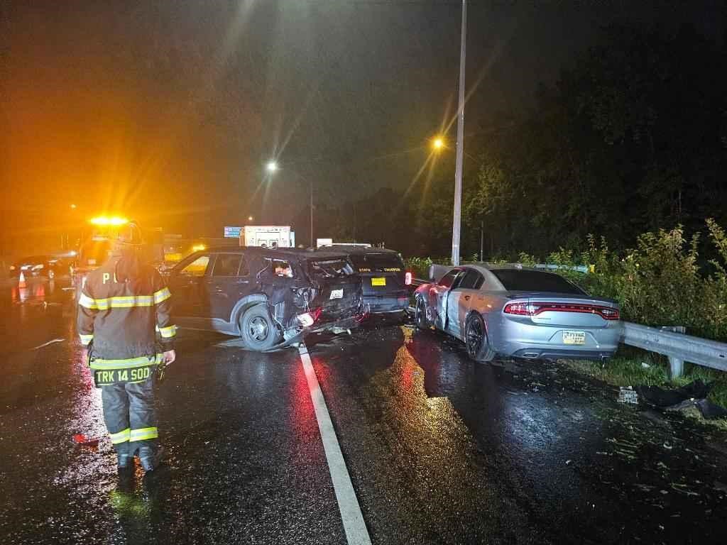 Maryland trooper injured in Beltway crash after DUI driver slams into traffic stop scene