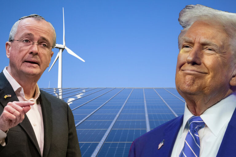 President donald trump and new jersey governor phil murphy clash over offshore wind farms.