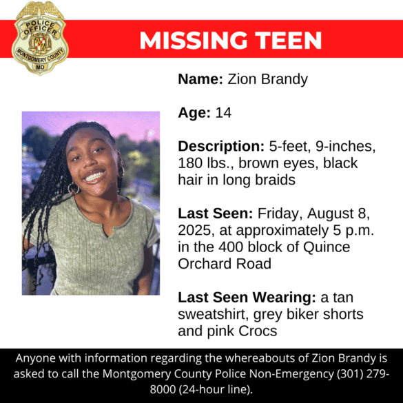 Teen girl vanishes from gaithersburg neighborhood - photo licensed by shore news network.