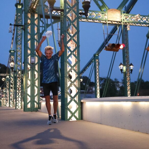 Swedish ultrarunner to complete 3,000-mile solo run across america in sayreville at age 77 in new jersey - photo licensed by shore news network.