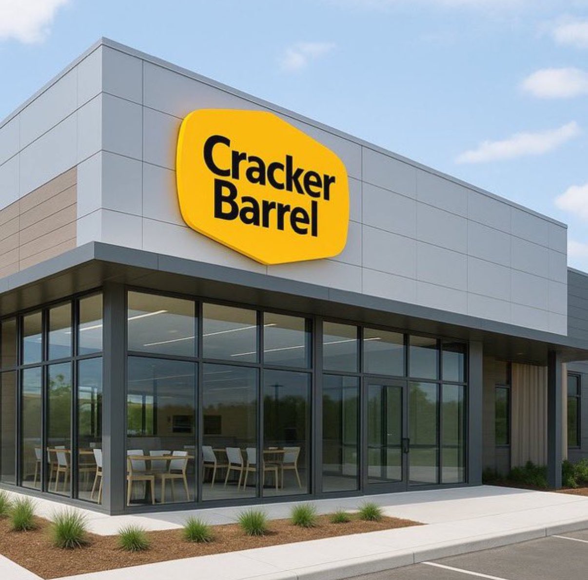 AI Generated concept of Cracker Barrel rebranding.