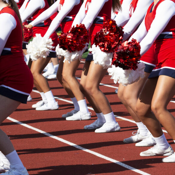 Jackson township high school cheerleaders seek local business support for urgent uniform need - photo licensed by shore news network.