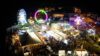 Carnival lights and fire trucks light up the shore at keyport fireman’s fair