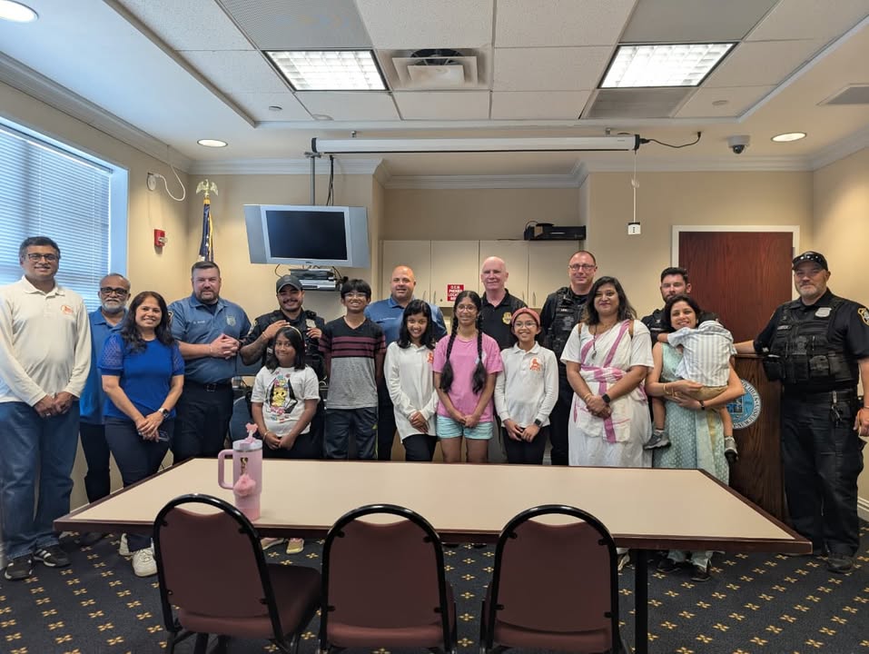 Parsippany Police Celebrate Raksha Banham with Local Hindu Congregation