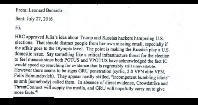 FBI Director Releases Hidden Documents That Clearly Link Clinton Campaign to Russia Hoax FBI Director Releases Hidden Documents That Clearly Link Clinton Campaign to Russia Hoax