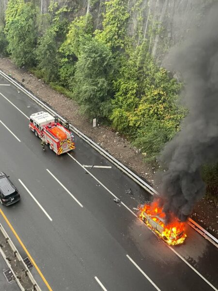Leonia first responders handle two fires simultaneously, assist NYPD tribute