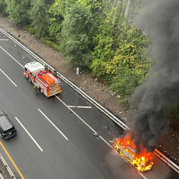 Leonia first responders handle two fires simultaneously, assist nypd tribute - photo licensed by shore news network.