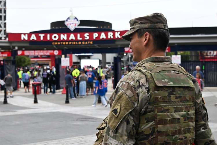 D.C. National Guard patrols Nationals Park in show of safety and solidarity D.C. National Guard patrols Nationals Park in show of safety and solidarity