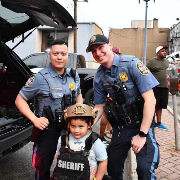 Bounce houses and badges bring big crowds to north plainfield - photo licensed by shore news network.