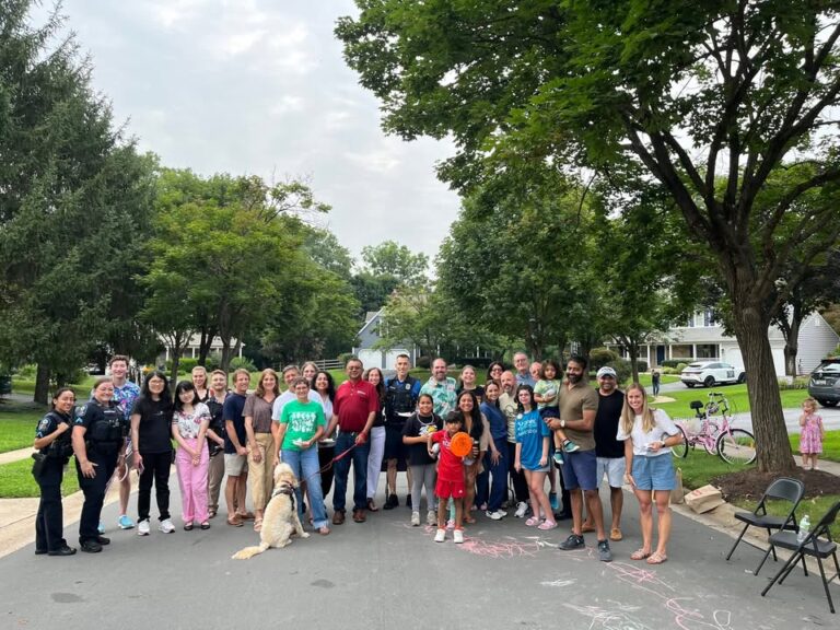 Rockville neighborhoods light up as police visit dozens of blocks for national night out - photo licensed by shore news network.