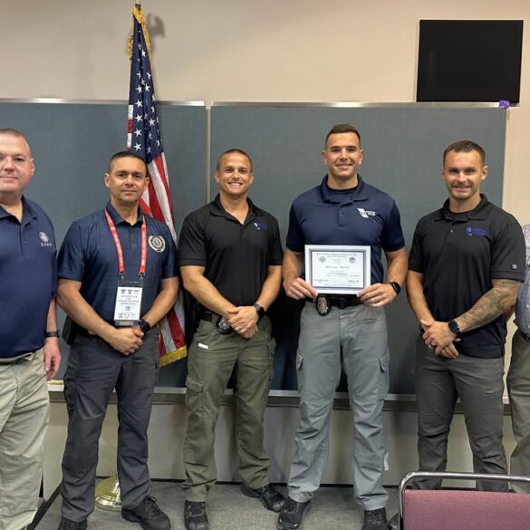 Manchester officer earns traffic safety specialist designation for highway enforcement expertise - photo licensed by shore news network.