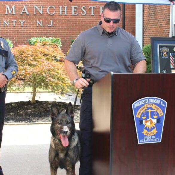 Police dog who sniffed out millions in drugs honored in sendoff - photo licensed by shore news network.