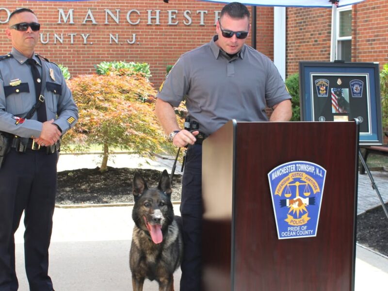Police dog who sniffed out millions in drugs honored in sendoff