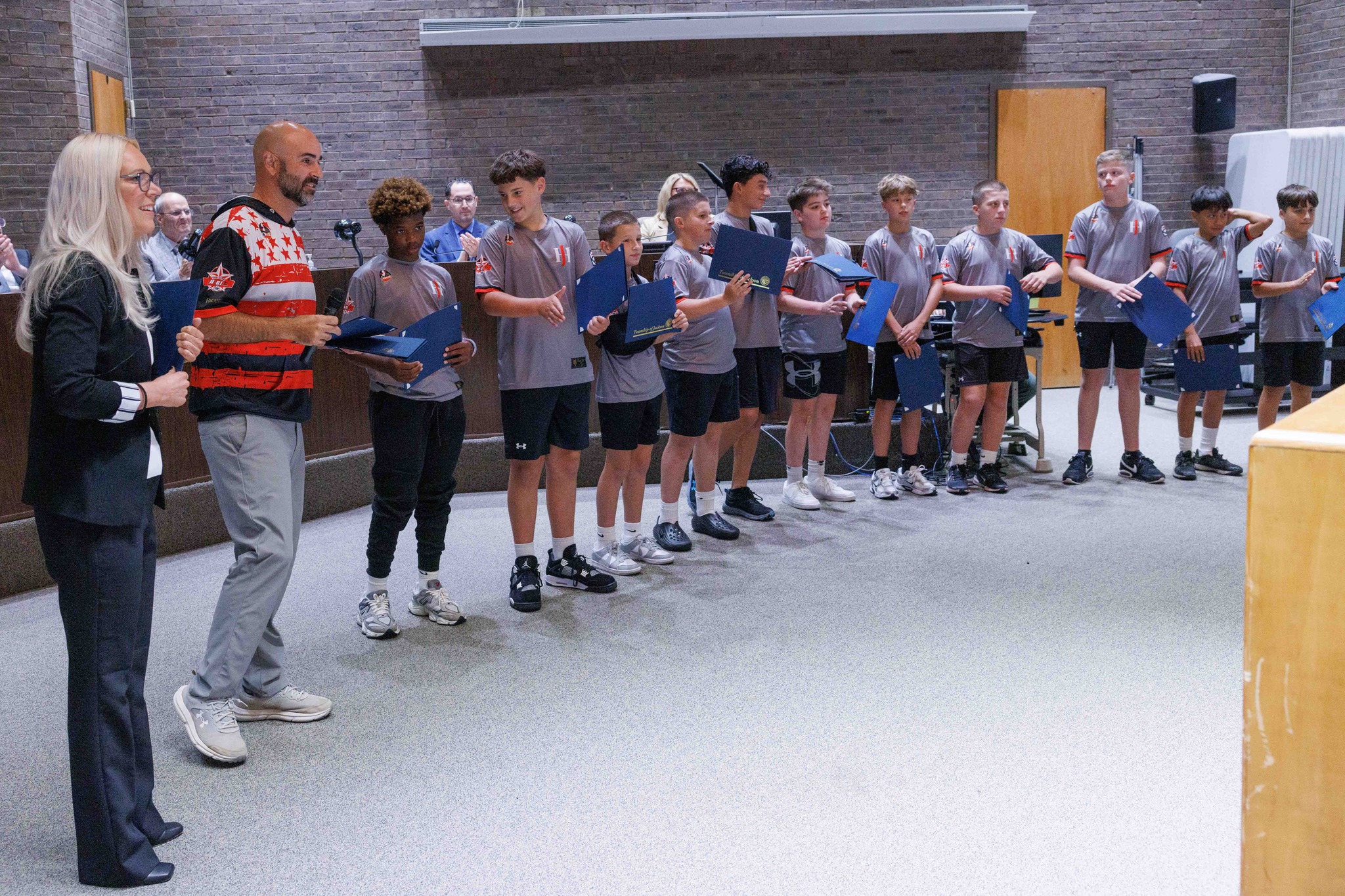 Jackson council honors state champion Little League team at town hall