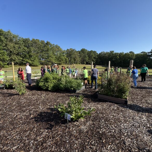 New outdoor learning center blooms at elms elementary - photo licensed by shore news network.