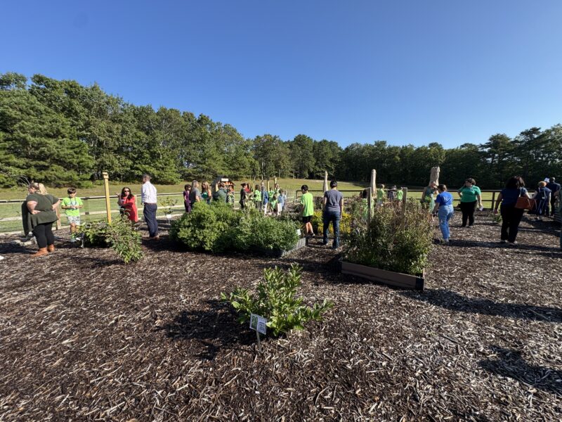 New outdoor learning center blooms at Elms Elementary