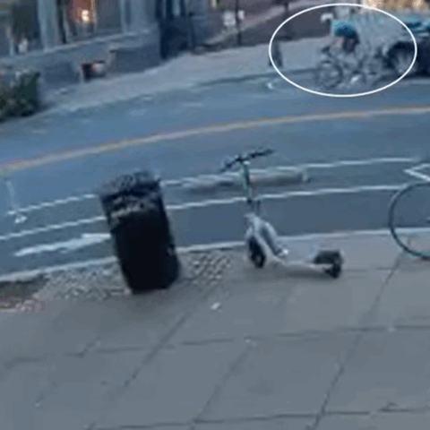 Cyclist mows down woman in dc then pedals away - photo licensed by shore news network.