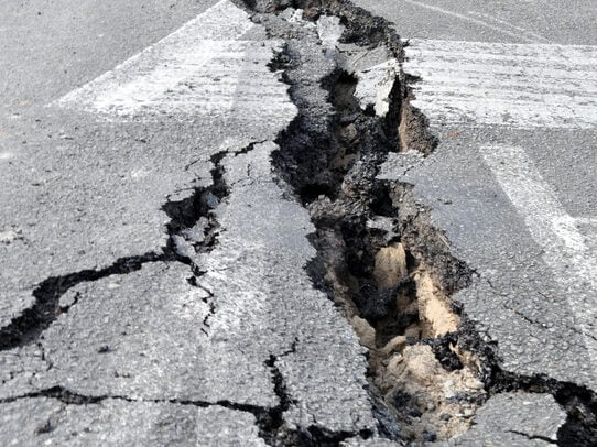 Asphalt crack - File photo