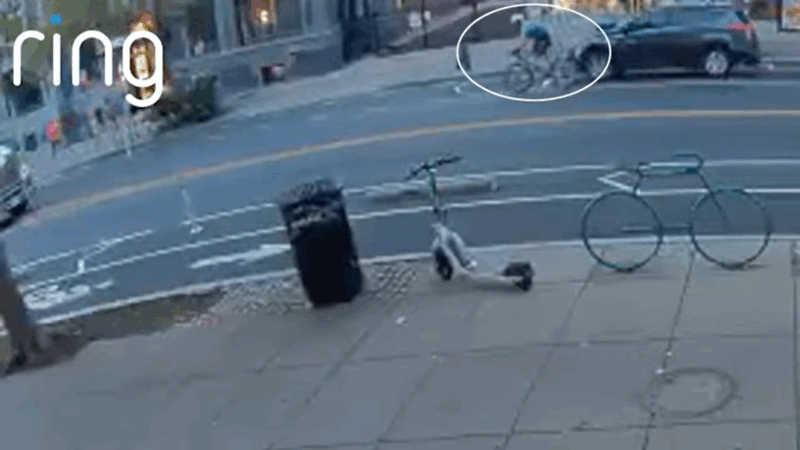 Cyclist mows down woman in DC then pedals away