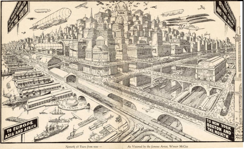Nearly 100 Years Later, Newark's 1928 Futuristic Prediction Falls Very Short of Modern Reality