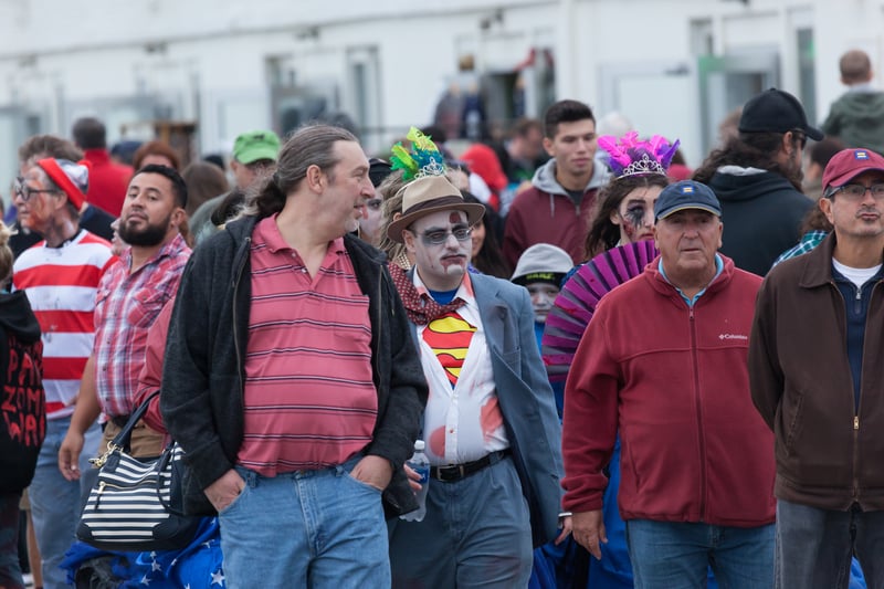 Zombie walk takes over Asbury Park boardwalk in undead march