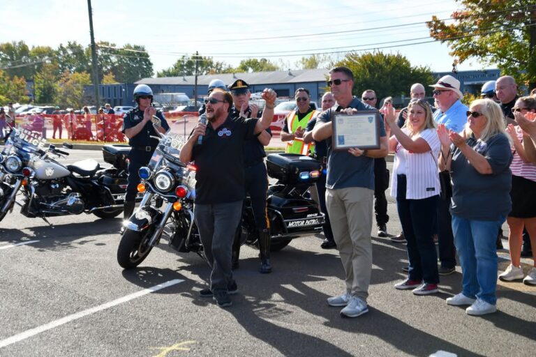 Mayor honors Bensalem police for excellence at Fall Festival