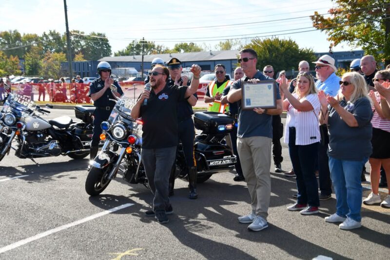 Mayor honors Bensalem police for excellence at Fall Festival