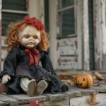 Haunted halloween doll