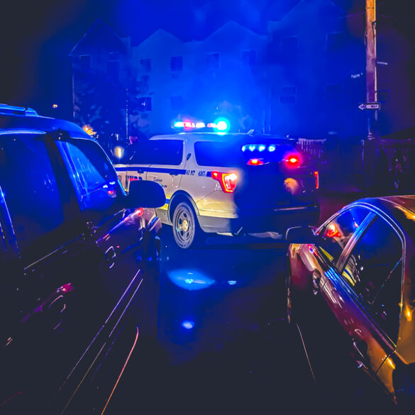 Nypd - nighttime crime scene - file photo