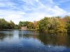 Serene view of coopers pond, bergenfield, new jersey